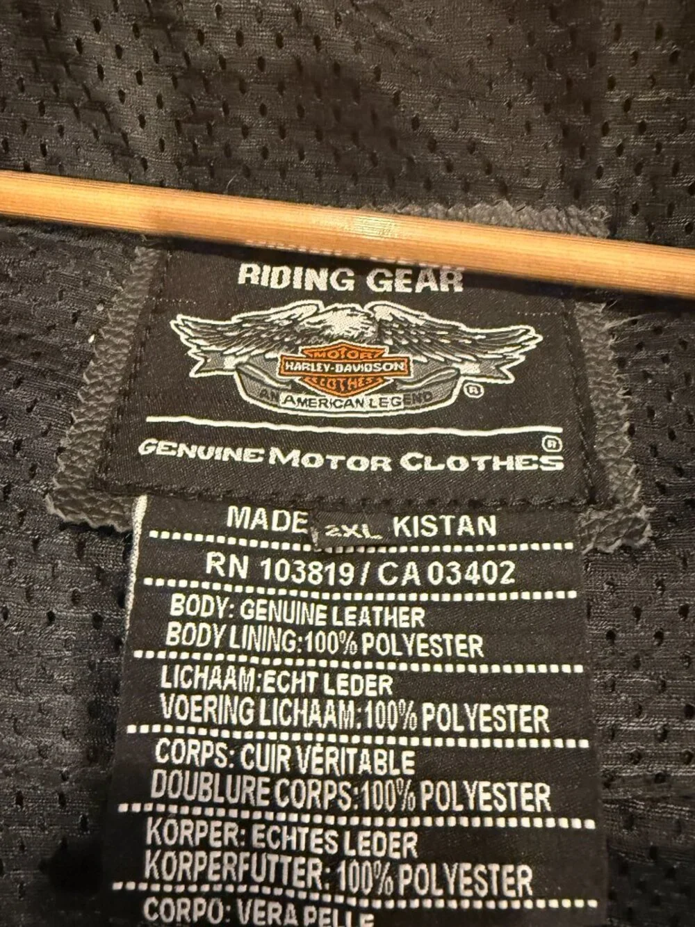 Harley Davidson Men's Votary black and Gray 100% Real Leather Motorcycle Jacket